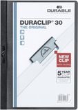 Durable 220001 Klemmap Duraclip Original 30 (voor 1-30 vellen A4), 25 stuks, zwart
