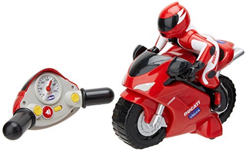 Chicco - Ducati 1198 RC Motorfiets - 2 tot 6 Jaar - met Intuïtieve Afstandsbediening - Toeter en Motorgeluiden