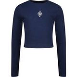 Vingino Girls G-basic-crop Rib Longsleeve T-shirt Dark Blue