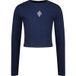 Vingino Girls G-basic-crop Rib Longsleeve T-shirt Dark Blue