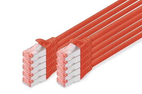 Digitus DK-1644-050-R-10 netwerkkabel Rood 5 m Cat6 S/FTP