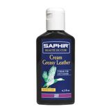 Saphir Creme Cuirs Gras / Oiled Leather Cream Zwart