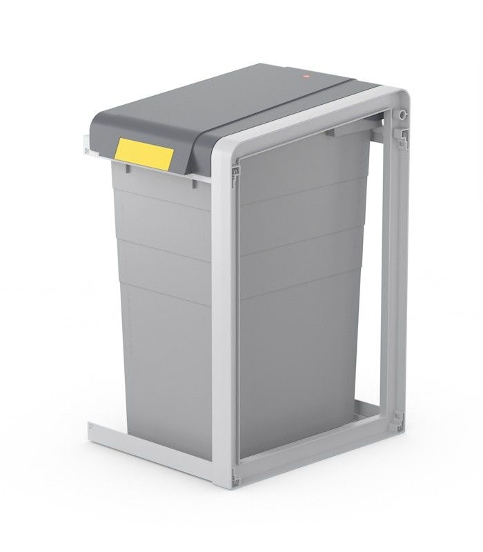 Hailo ProfiLine Öko XL Rechthoekige Afvalcontainer - 38L - Grijs