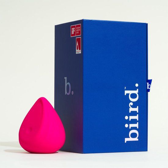Biird Evii Vibrerende kiezelsteen Roze Siliconen Watervast Oplaadbaar
