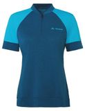Altissimo VAUDE Altissimo Q-Zip Shirt, Fietsshirt, Dames Bike-Sports T-Shirt, Korte mouw, shore blue, XXL