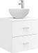 vidaXL Meuble sous lavabo mural Blanc 49,5 x 41 x 64,5 cm