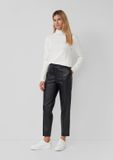 s.Oliver BLACK LABEL 2171576 Joggingbroek van kunstleer voor dames, 9999