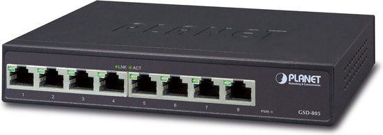 Planet GSD-805 8-Port Gigabit Desktop Switch