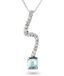 Orphelia KD-2026 - Hanger met ketting - Witgoud 18 Karaat - Diamant 0.25 ct / Topaas 0.40 ct