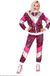 W Finidi Trainingspak tijger neon roze jaren 80 XL