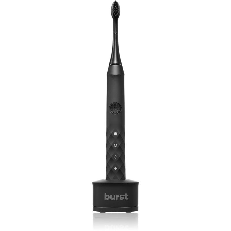 BURST Oral Care Sonic Toothbrush Elektrische tandenborstel met houtskoolborstelkop, zwart