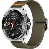 Strap-it Samsung Bracelet elastique Samsung Galaxy Watch 8 Classic (vert militaire)