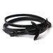 LGT JWLS Bracelet d'ancre noir avec cordon en cuir