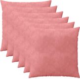 vidaXL Kussensloop 6 pcs HEERLEN Roze 60 x 60 cm Fluweel