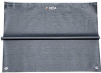 Reda Ronde Wielflap Universeel Grijs Textiel