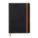 Rhodia 117402C - Soepel Notitieboek Zwart - A5 - Gelijnd - 160 pagina's - Clairefontaine Ivoor Papier 90 g/m²