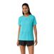 Asics Metarun Top Blau Damen Kurzarm, Größe M