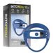 INTOYOU Anneau vibrant pénis et testicules connecté par application, pour hommes (bleu)