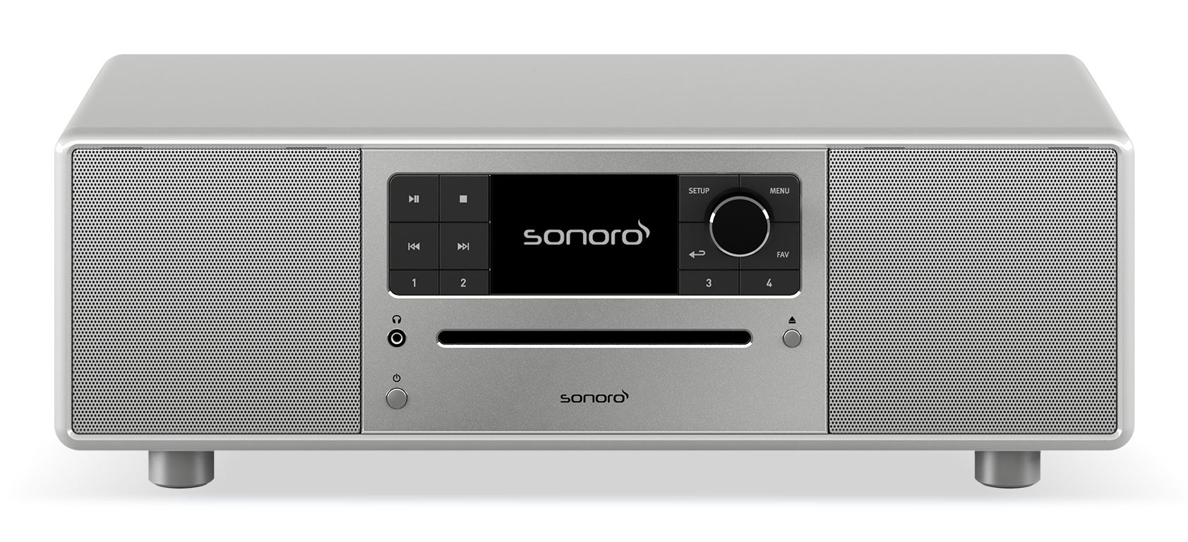 Sonoro PRESTIGE Home Audio Mini System - Silver