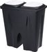 Storage Solutions Afvalscheiding prullenbak - 50L - gerecycled kunststof - zwart