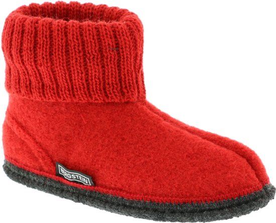 Bergstein Cozy Sloffen Kinderen - Red