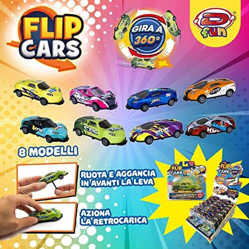 D-KIDZ - Flip Cars, assortiment, meerkleurig, 6203289