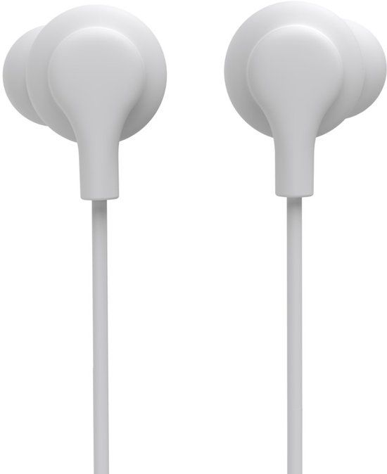 Hama Koptelefoon Curly, In-Ear, microfoon, kabel-knikbescherming, USB-C, wit