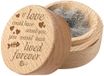 Merkloos / Sans marque Stratify Commerce Mini Gedenkdoosje voor Huisdieren - Hout 5x4cm voor Haar en Asche