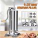 3/3,6/4 litre saucisse, saucisse, saucisse de remplissage en acier inoxydable avec 4 embouts de différents diamètres, idéal pour un usage domestique ou dans un restaurant (4 litres)