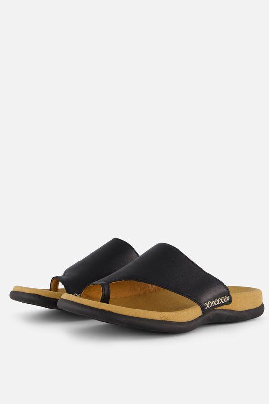 Gabor 03.700.27 Dames Teenslippers - Zwart - Maat 40