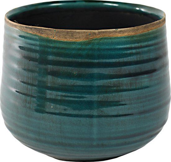 Ter Steege Bloempot Turquoise D 18 cm H 15 cm