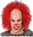 Widmann Enge clownspruik met rood haar