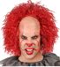 Widmann Enge clownspruik met rood haar