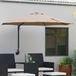 Prolenta Maison Exclusive Tuinzonneparasol, 248 x 248 x 148 cm, polyester en staal, taupekleurig