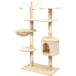 Arbre à chat avec griffoirs en sisal 125 cm beige