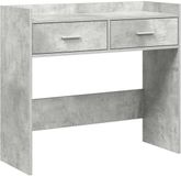 vidaXL Wandtafel Betongrijs 90 x 35 x 80 cm Bewerkt hout