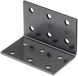 Alberts 823009 DURAVIS® geperforeerde hoekbeugel, zwartdiamant duplex gecoat, afmetingen 40 x 40 x 60 mm, 50er Set