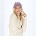 halsüberkopf Accessoires Strickmütze mit 2-farbiger Rippe aus extra feiner Merinowolle