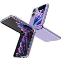 Phonillico® Hoesje voor Oppo Find N2 Flip - Siliconengel TPU Transparant Zachte bescherming