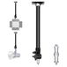 Neewer Wandmontage Boom Arm 15-23.6"/38-60 Centimeter Verstelbare Lengte met 1/4" tot 3/8" Universele Adapter voor Fotostudio Video Licht, Monolights Fotografie