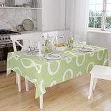 Bonamaison Tafelkleed, Anti-Mold, Sneldrogend, Waterdicht, 100% Polyester Tafellaken, Willekeurig patroon, 140 x 160 Cm - Ontworpen en Vervaardigd in Turkije