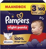 Pampers Night Pants Maat 3 - 160 Luierbroekjes - 6kg-11kg - Maandbox