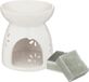 Merkloos Amberblokjes/geurblokjes cadeauset - eucalyptus geur - inclusief geurbrander
