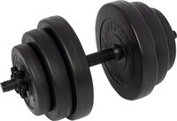 Tunturi Dumbbellset - 15 kg - Zwart Vinyl - Halterset - Incl. fitness app