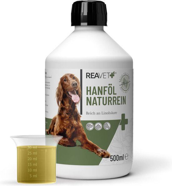 ReaVET - Hennepolie voor Paarden, Honden & Katten - 500ml