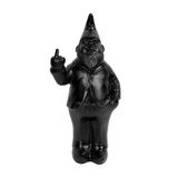 Fisura - Originele 'gnome' spaarpot. Grote, zwarte spaarpot met vorm. Grappige cadeauspaarpot. Afmetingen: 27 x 13 x 8 cm. Materiaal: Polyhars.