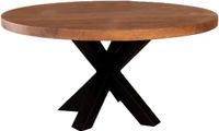 Lizzely Garden & Living Salontafel Jesse rond walnoot mangohout 90cm
