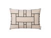 Ferm Living Housse de coussin Lattice Offset Blanc cassé-noir, 40x60 cm