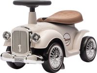 Eco Toys - Retro Loopauto - Wit - Met Claxon & Opbergruimte - Lekvrije EVA Banden - Vanaf 18 Maanden - Max. 25 kg