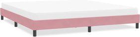 Maison Exclusive - Cadre de lit sans matelas, rose, 200x210 cm, velours
